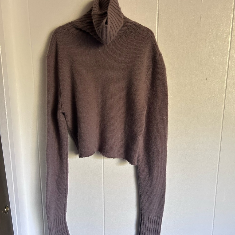 Cozy Brown Turtleneck Sweater